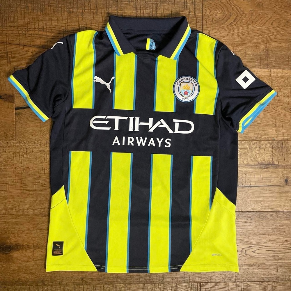 Puma Man City Jersey Women Youth XL Yellow Blokecore De Bruyne 17 T75089-02